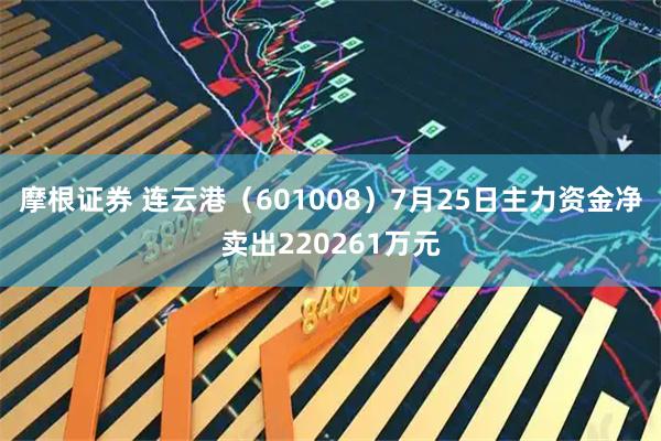 摩根证券 连云港（601008）7月25日主力资金净卖出220261万元