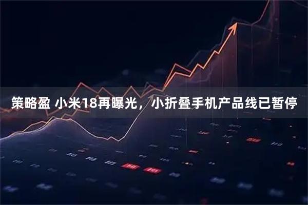 策略盈 小米18再曝光，小折叠手机产品线已暂停