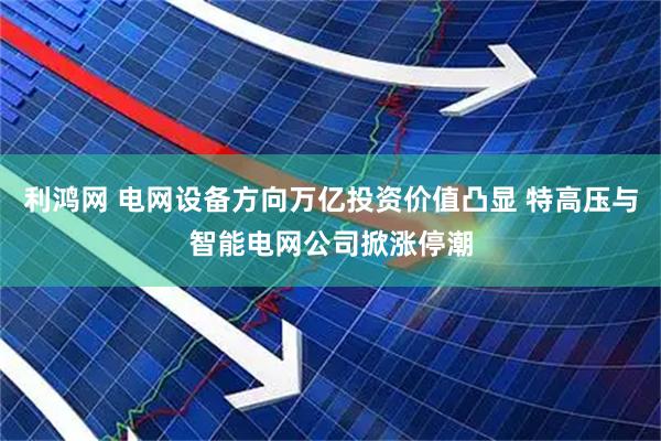 利鸿网 电网设备方向万亿投资价值凸显 特高压与智能电网公司掀涨停潮